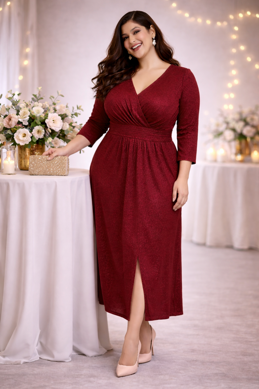 Scarlet Grace Luxe Draped Lycra Dress