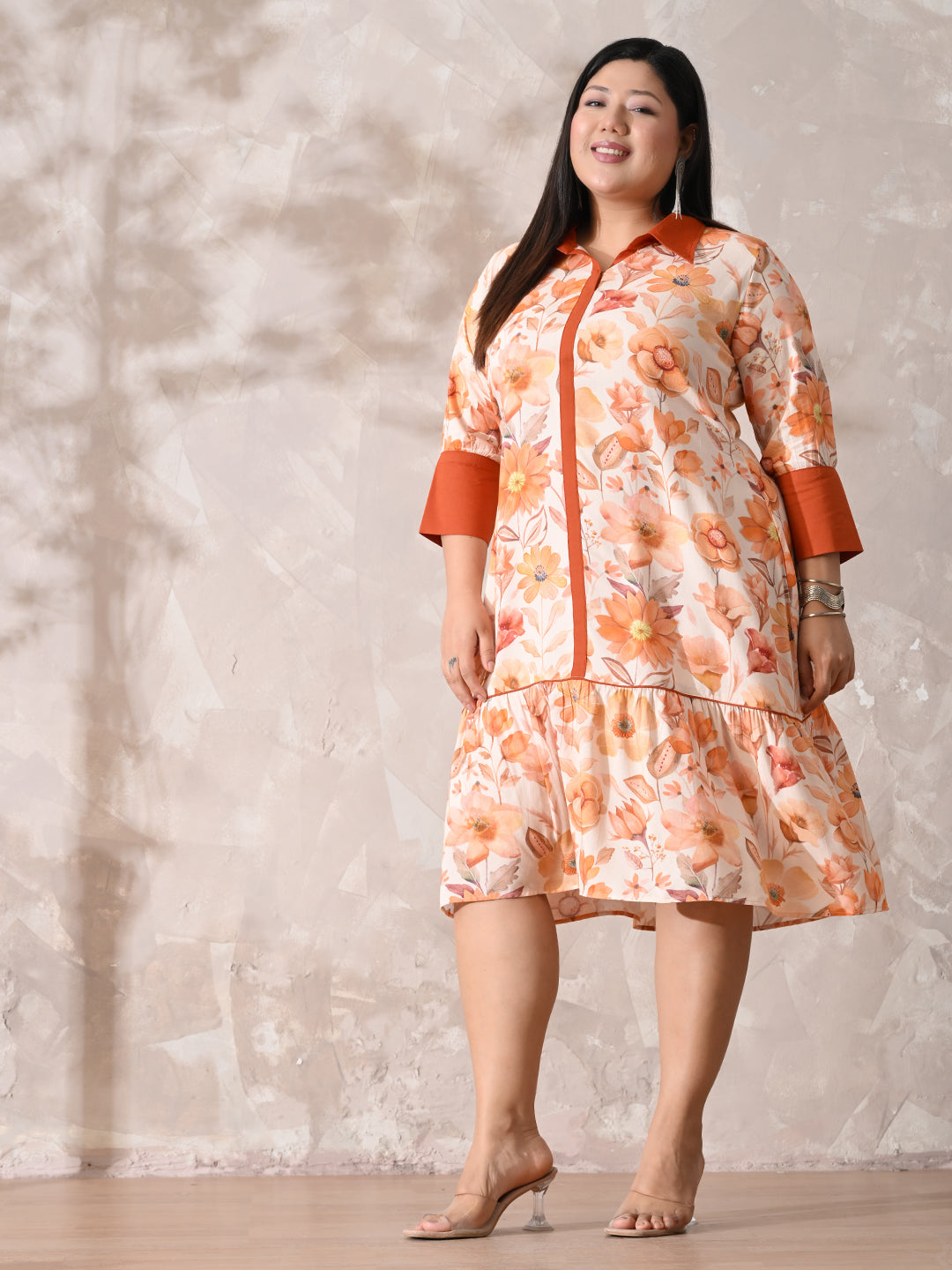 Orange Blossom Dream Rayon Dress