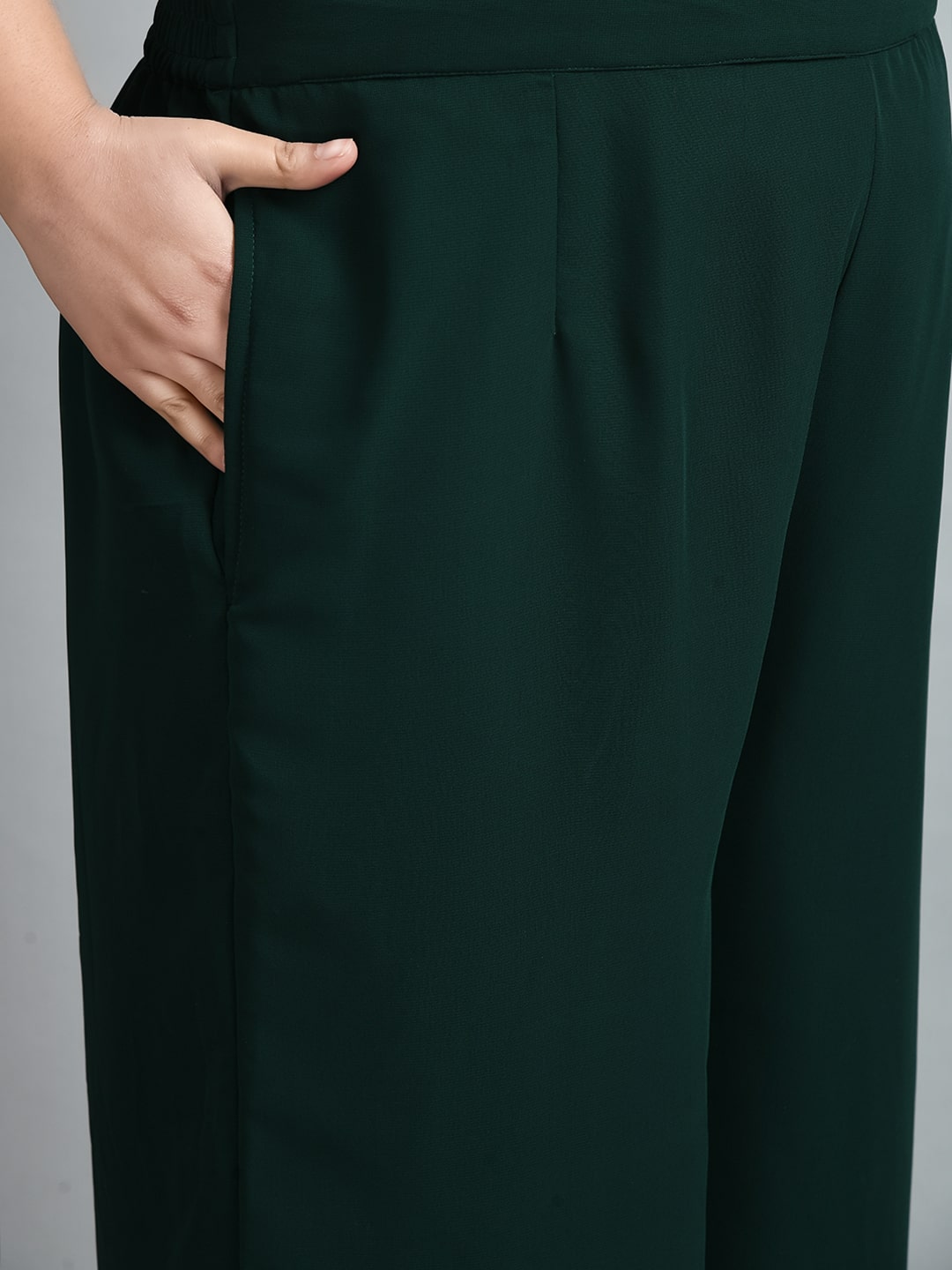 Plus Size Royal  Bottle Green Co-ord Set