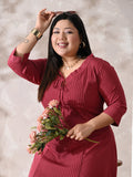 Ruby Essence Pintuck Crepe Dress